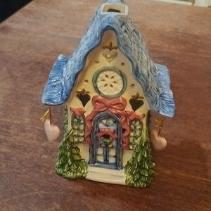 Ceramic house for lamp.